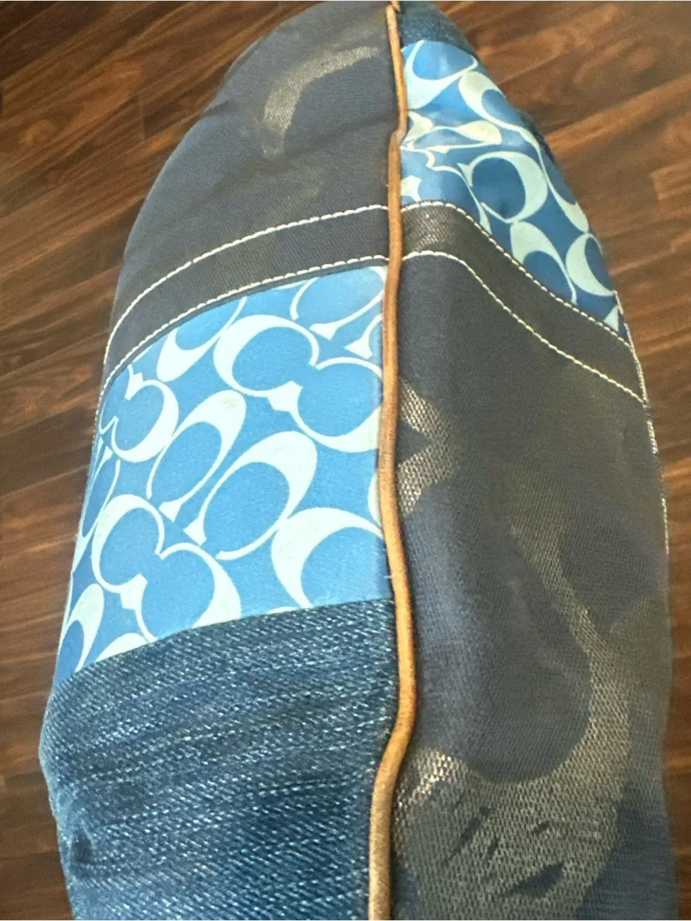 Coach Patchwork Shoulder Bag in Blue Multi